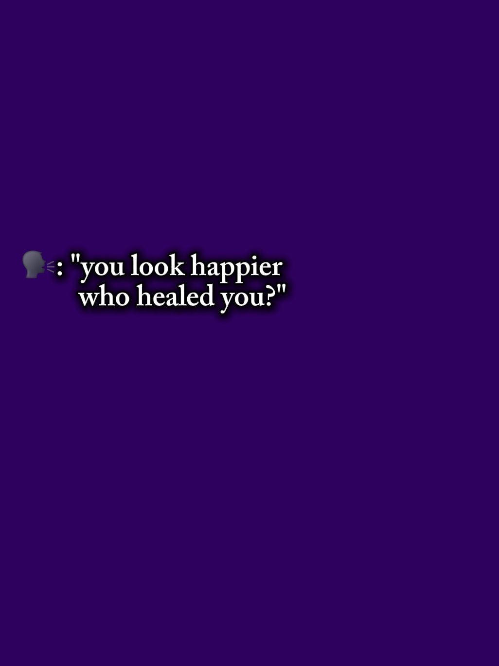 who healed you