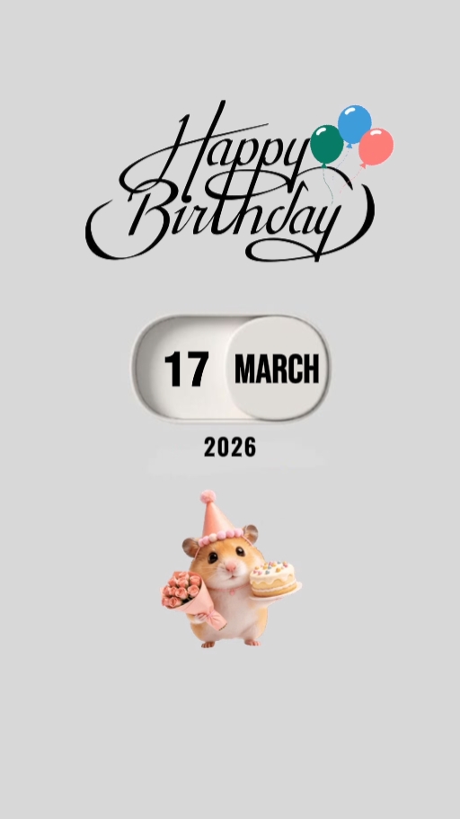 Feliz cumpleaños 17 de marzo