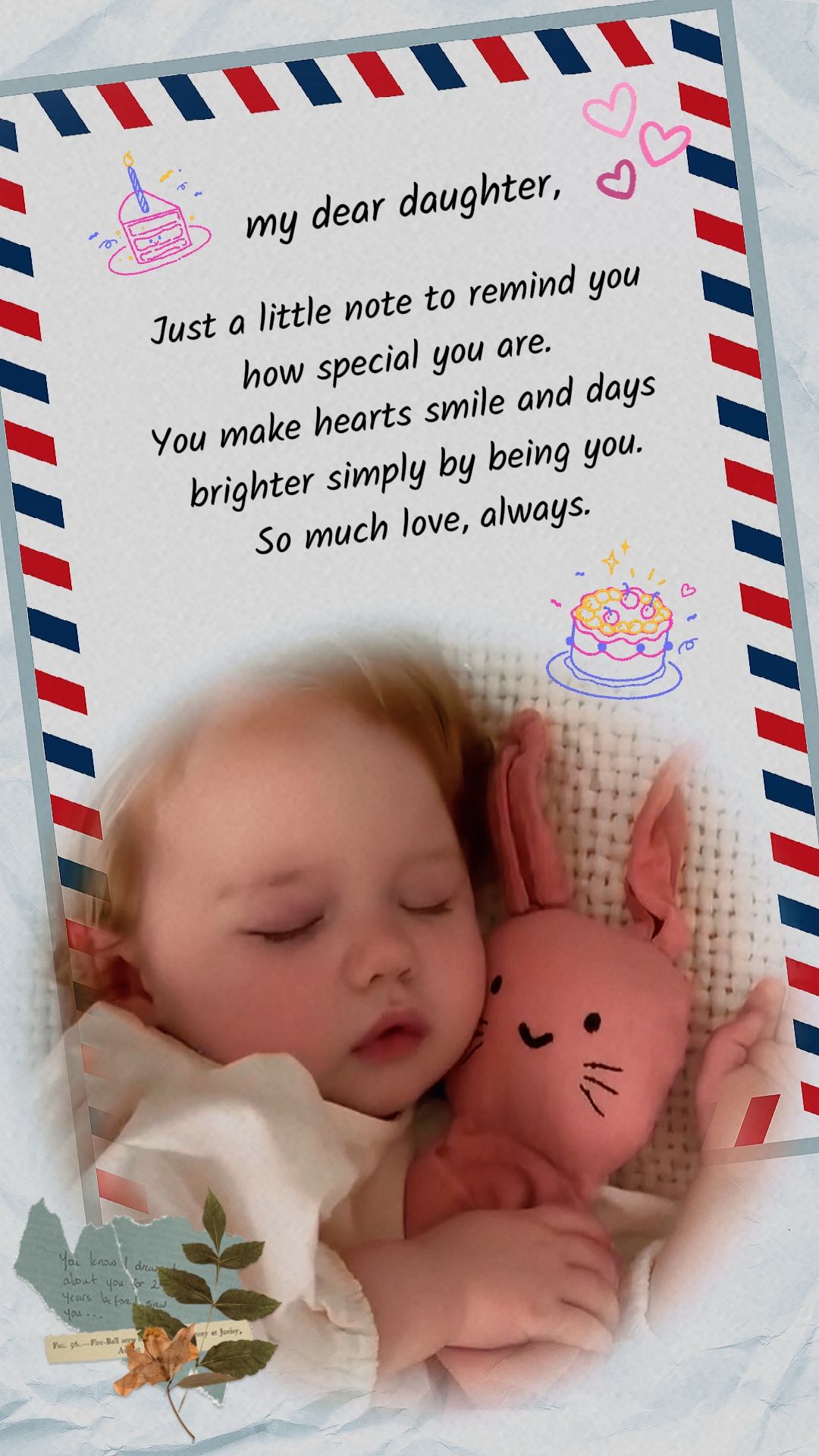 Hija de cumpleaños