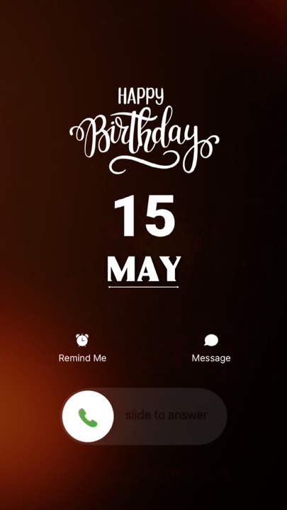 HBD 15 MAY 2026