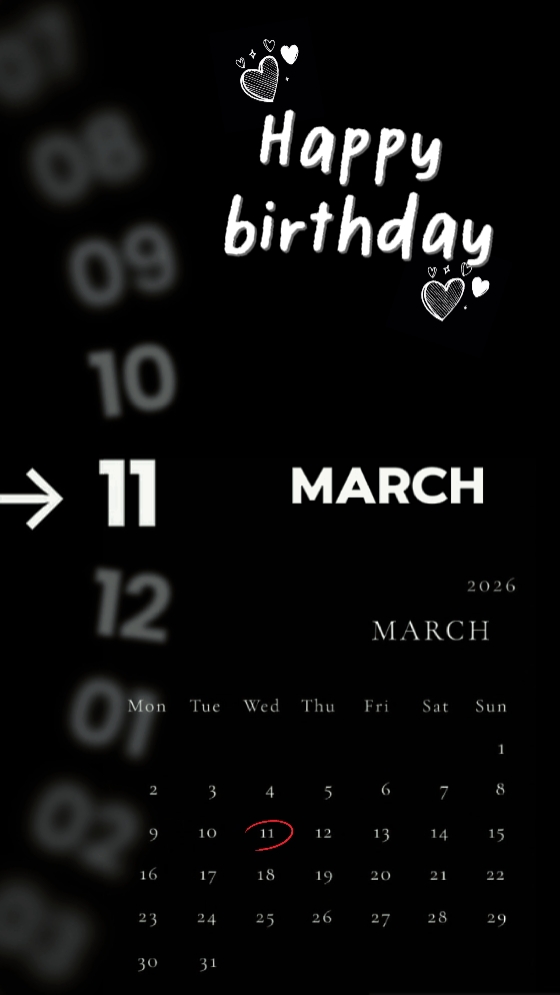 HBD 11 MARET 