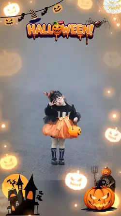 Mẫu Halloween em bé