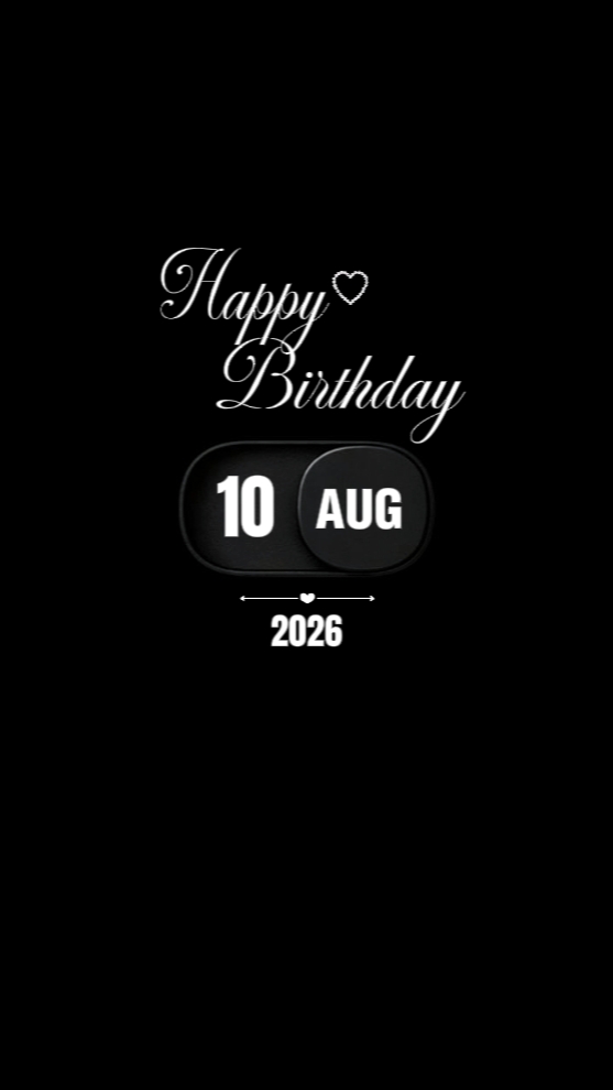HBD 10 AUGUST 2026