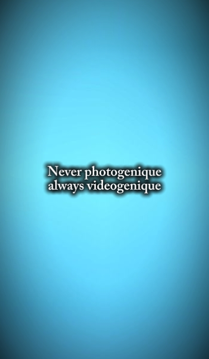 Nunca fotogênico