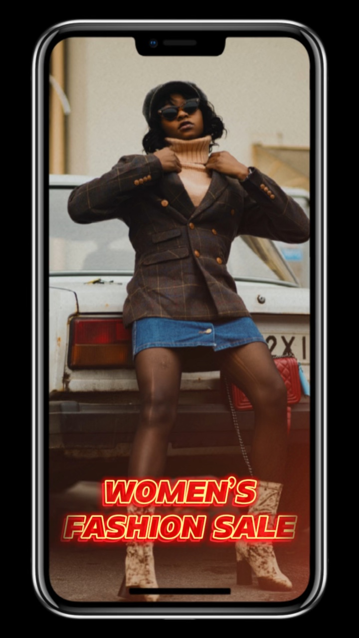 Women’s Fashion Sale Screen Recreation TikTok Style