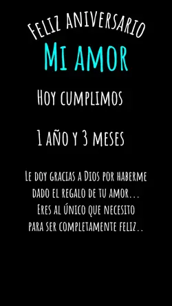 Happy aniversario 