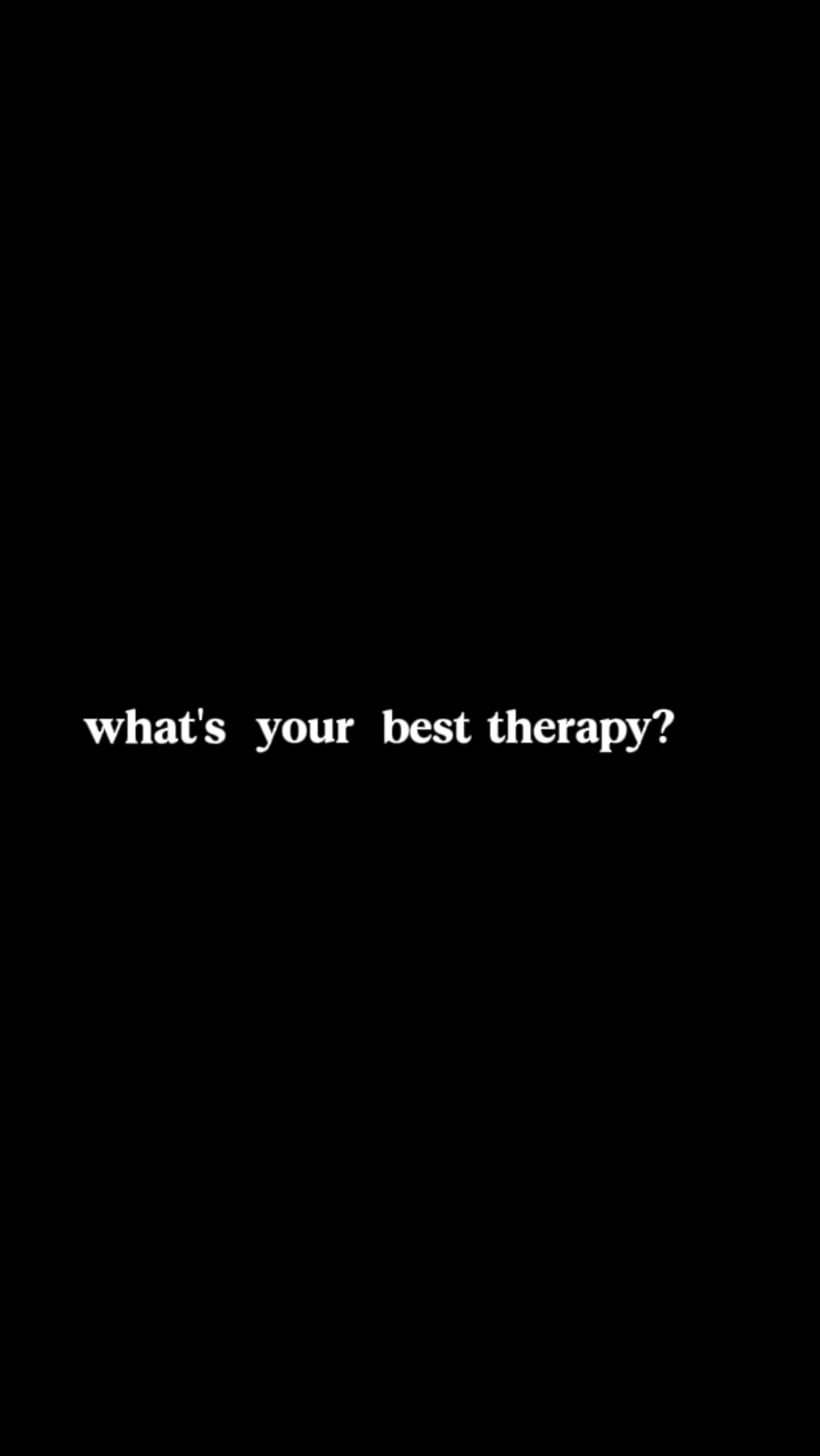 ¿La mejor terapia?
