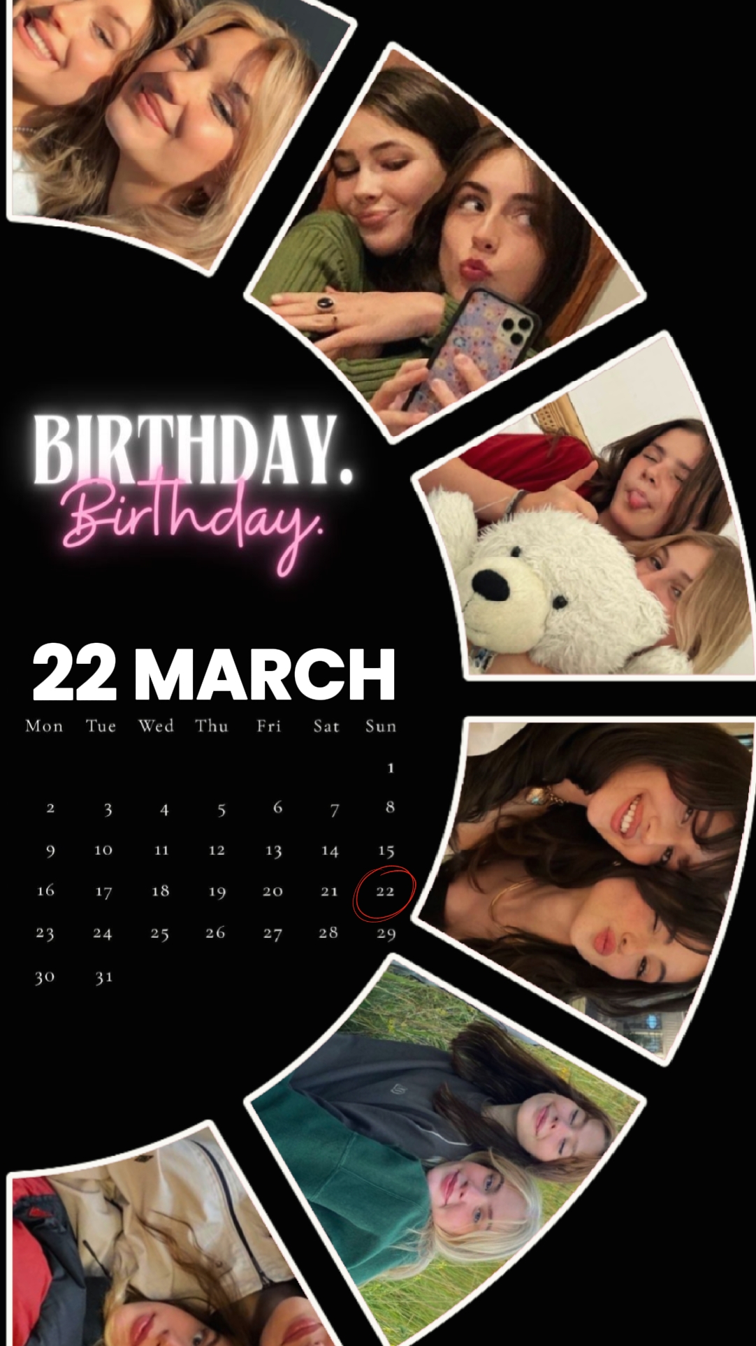 Anniversaire 22 mars 