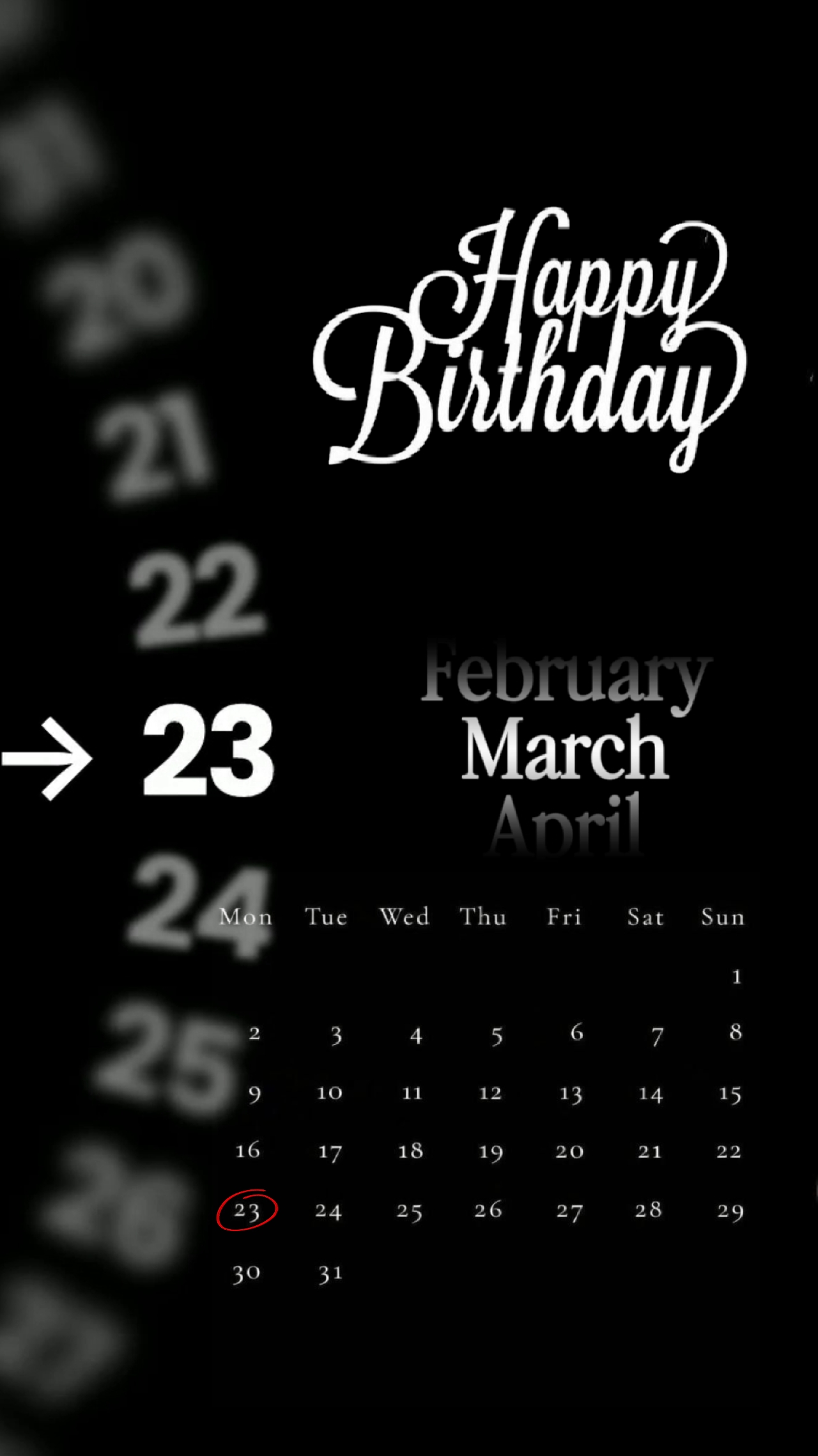 HBD 23 MARSO 