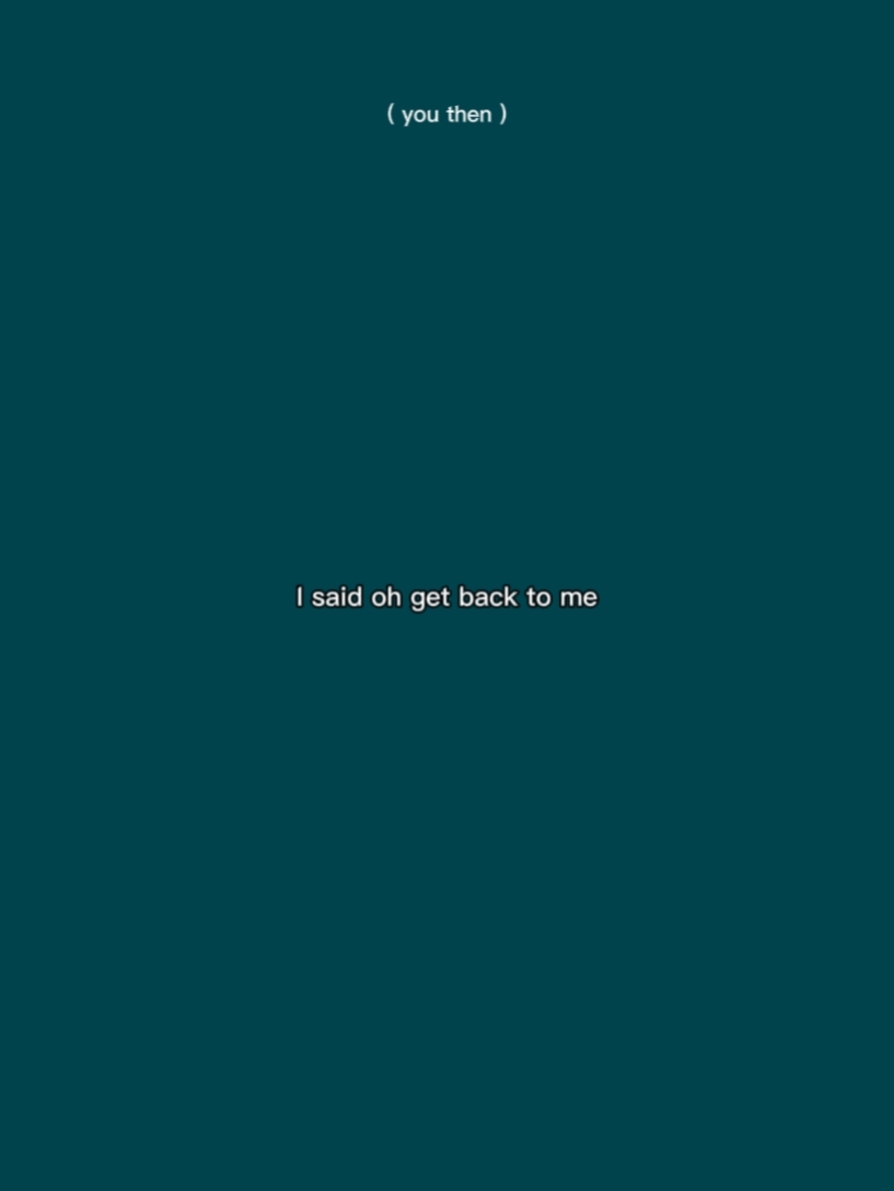 get back to me