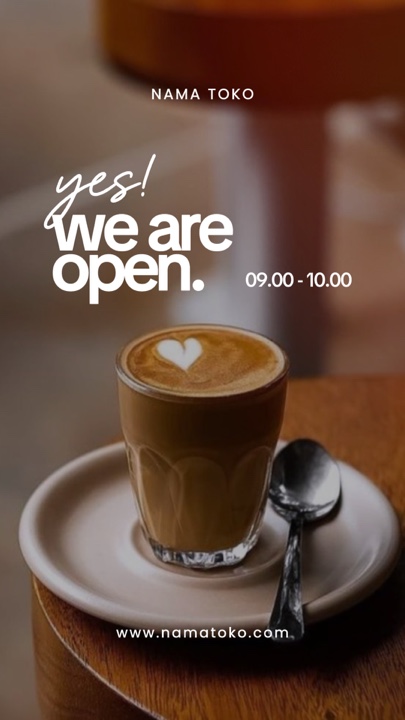 we are open