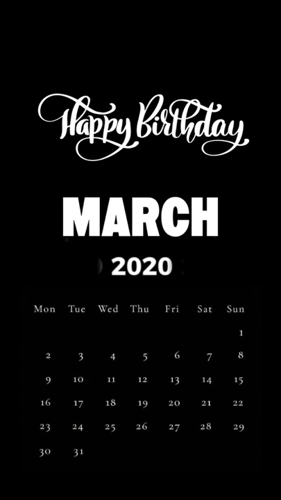 ANNIVERSAIRE DE MARS