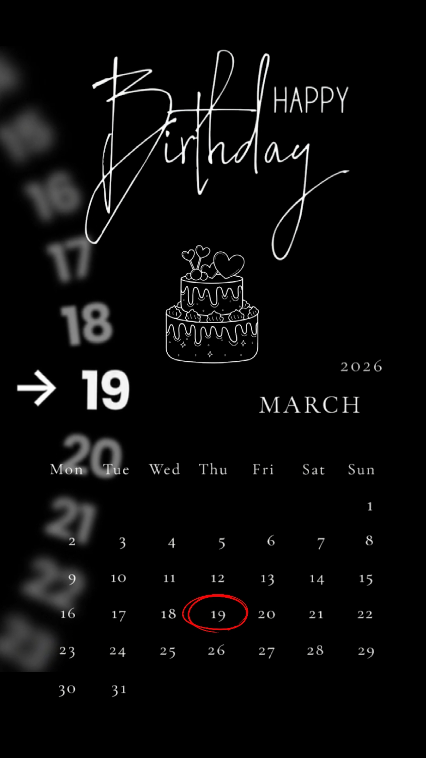 ANNIVERSAIRE LE 19 MARS