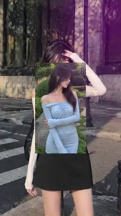 Split-Style Hair Reveal