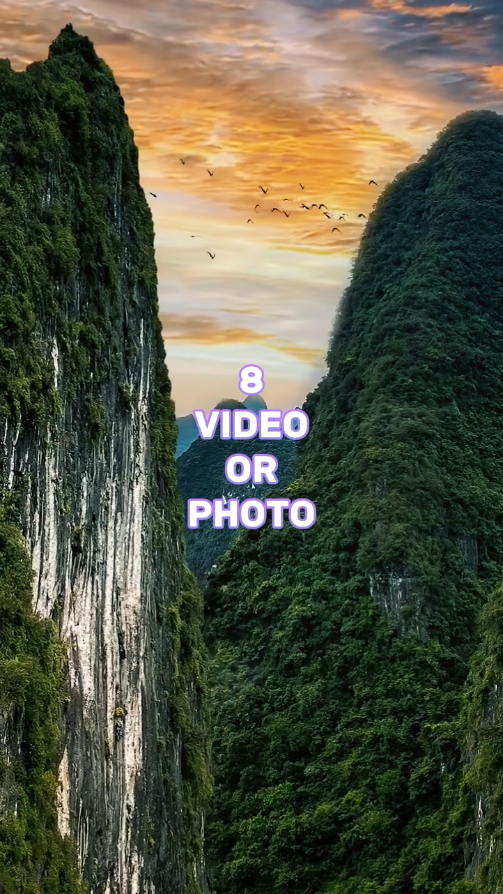 8 vídeo ou foto