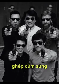 ghép nhóm cầm súng