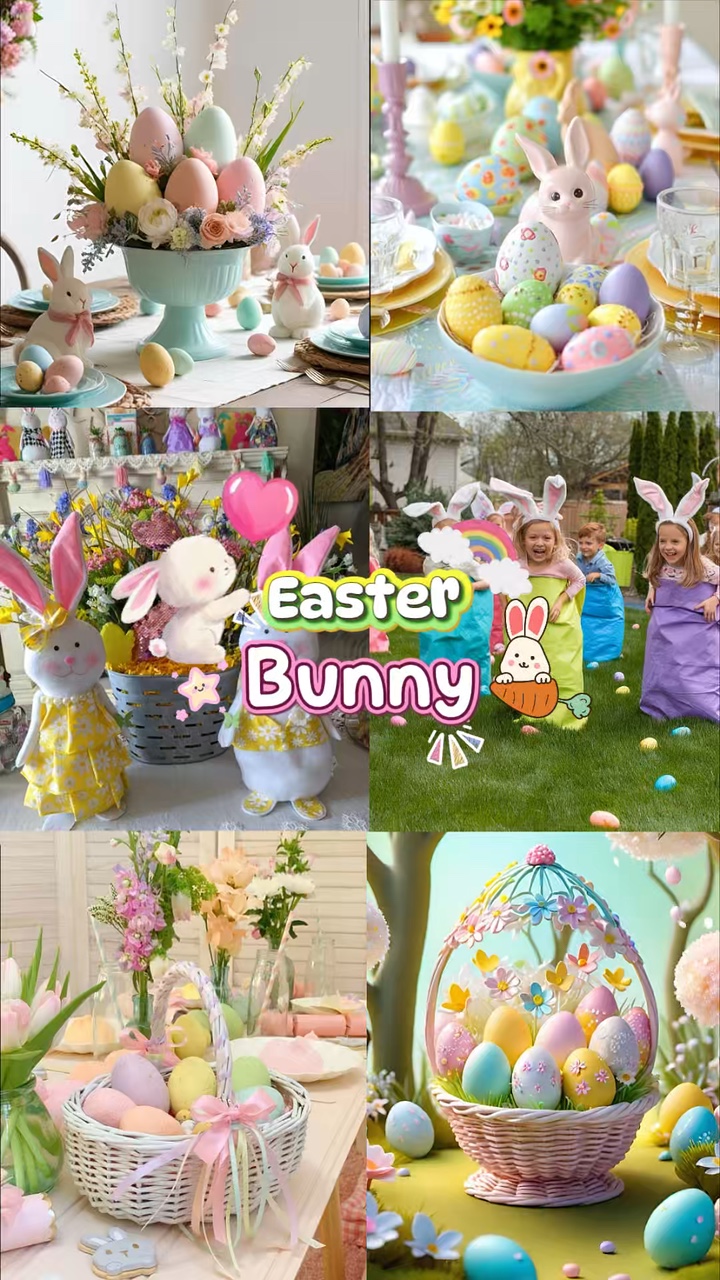 Feliz Conejito De Pascua