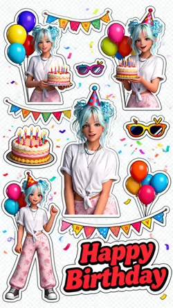 Sticker HBD to you