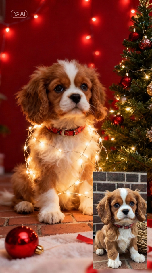 Style de Noël pour chien
