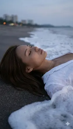 Relaxing in beach