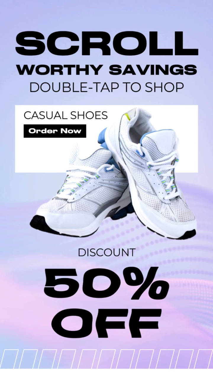 Sepatu Tampilan Produk Call To Action Template Gaya TikTok