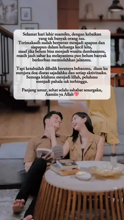 ucapan ultah suami 