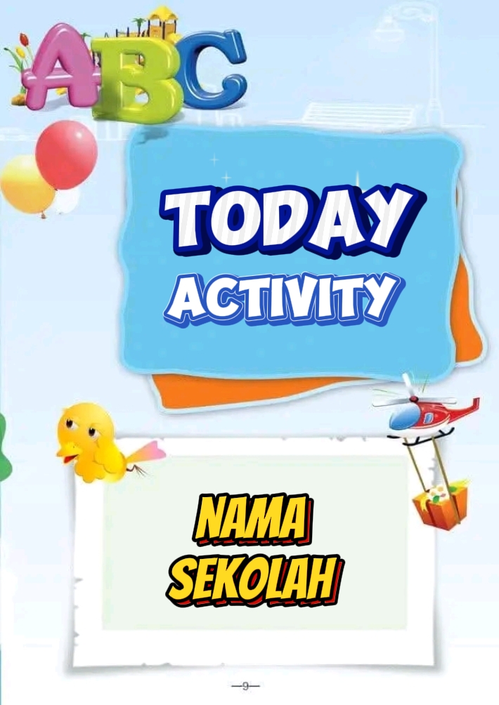 aktivitas hari ini PAUD 