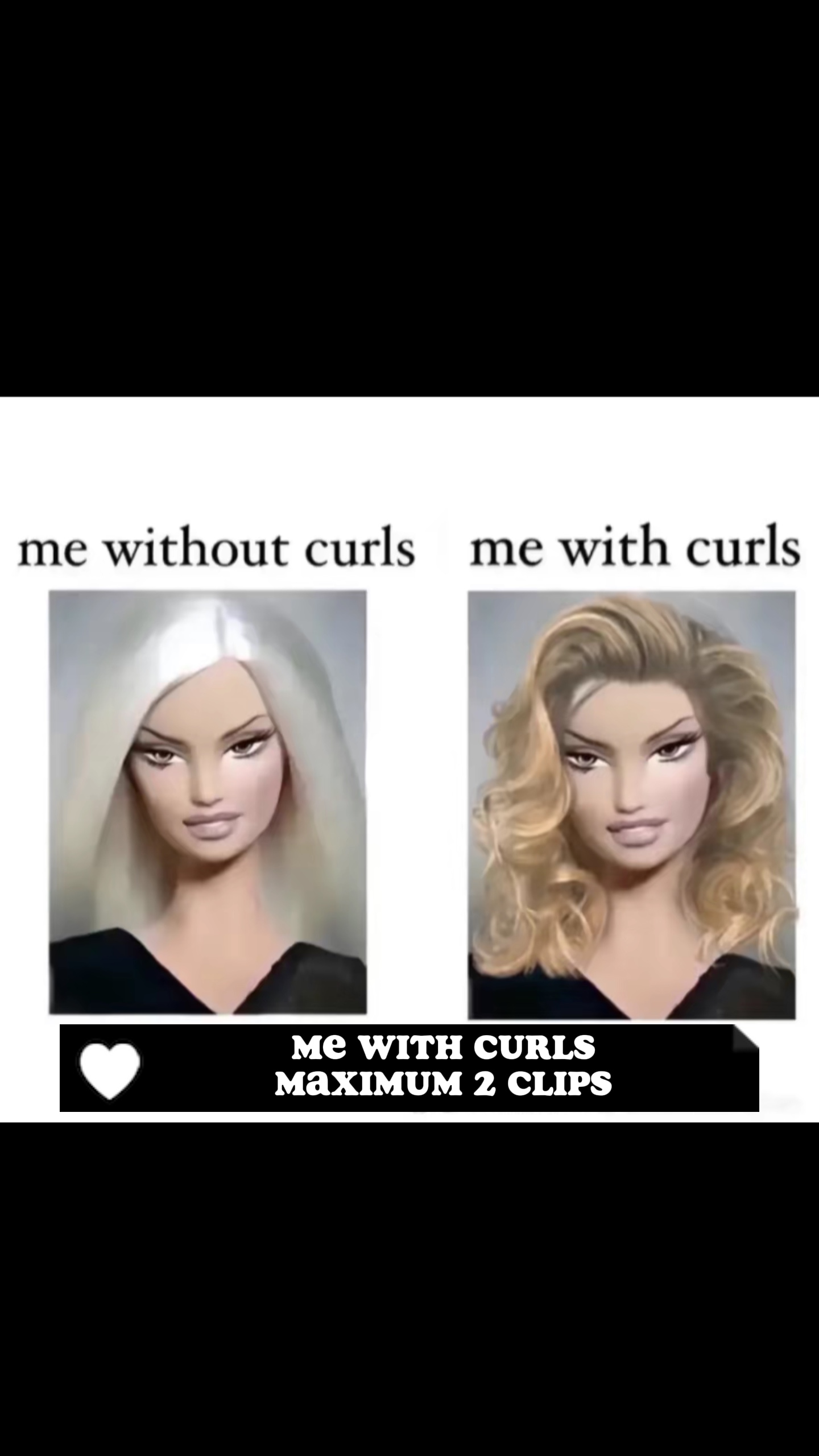 me with curls 