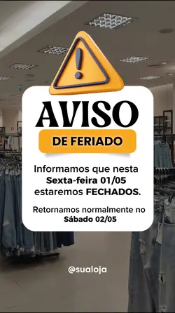 Aviso de Feriado