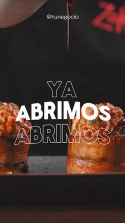 Ya abrimos • comid