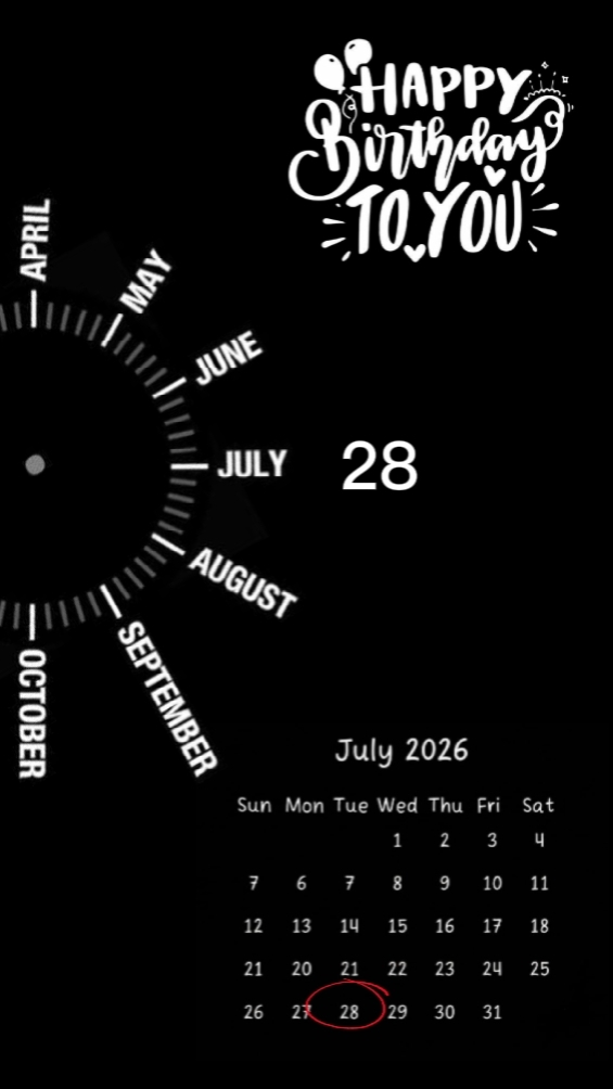 BIRTHDAY 28 JULY