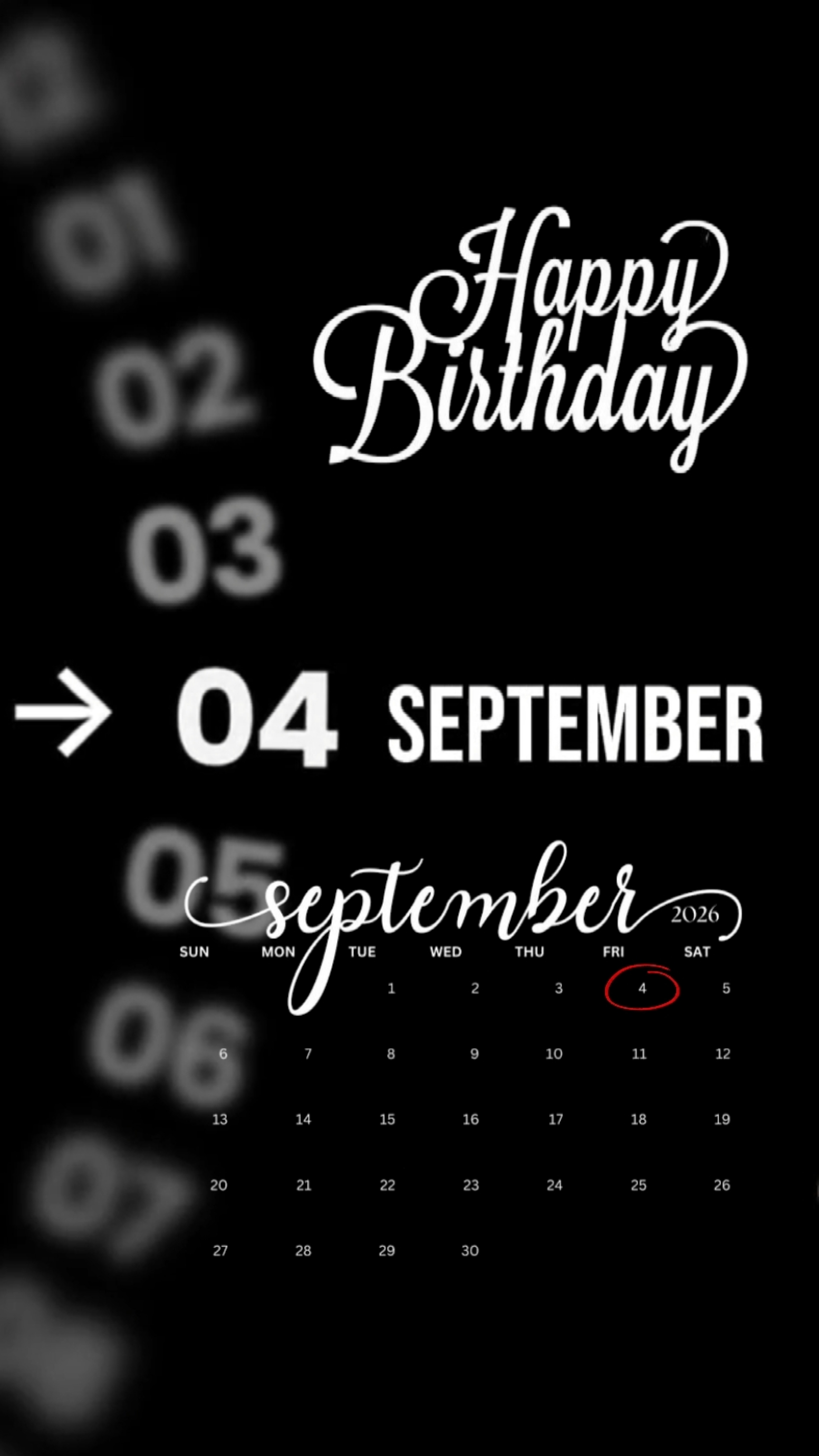 HBD 04 SEPTEMBER 