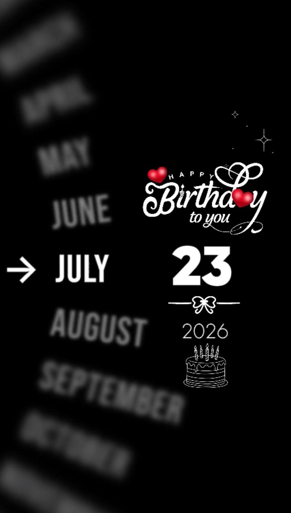 ANNIVERSAIRE LE 23 JUILLET