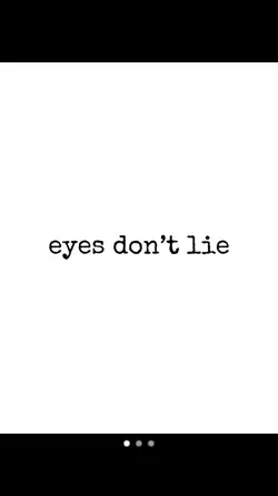 eyes don't lie 