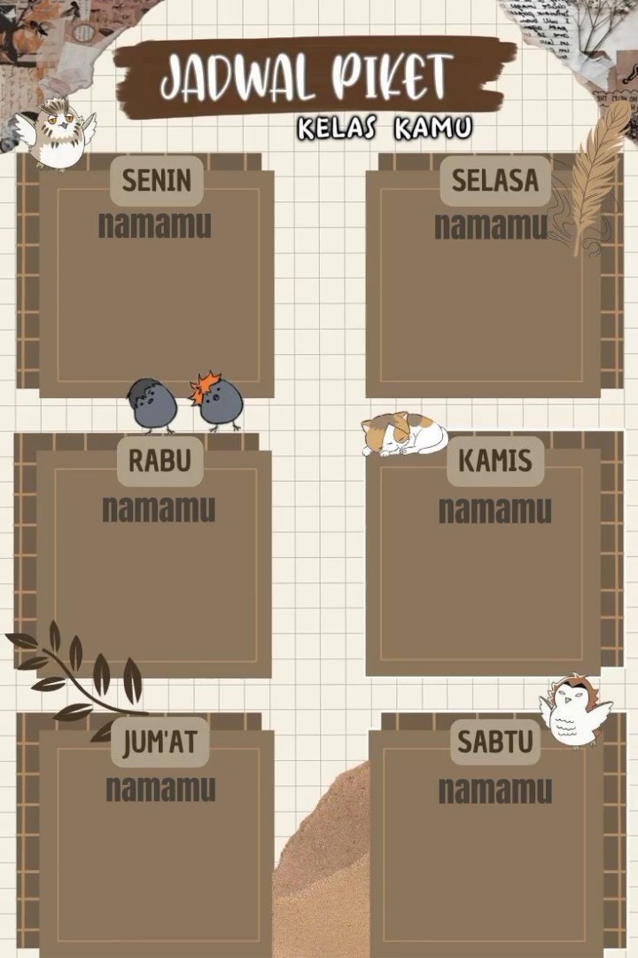 Jadwal Piket Estetik