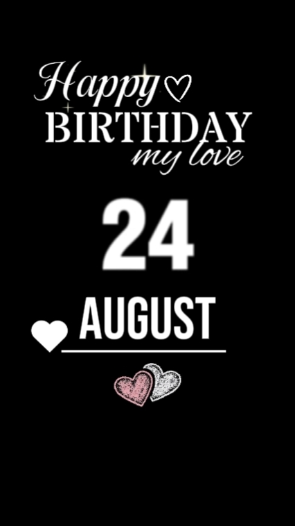 HBD AMOR 24 DE AGOSTO