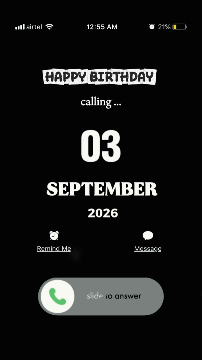 HBD 03 SEPTEMBER 