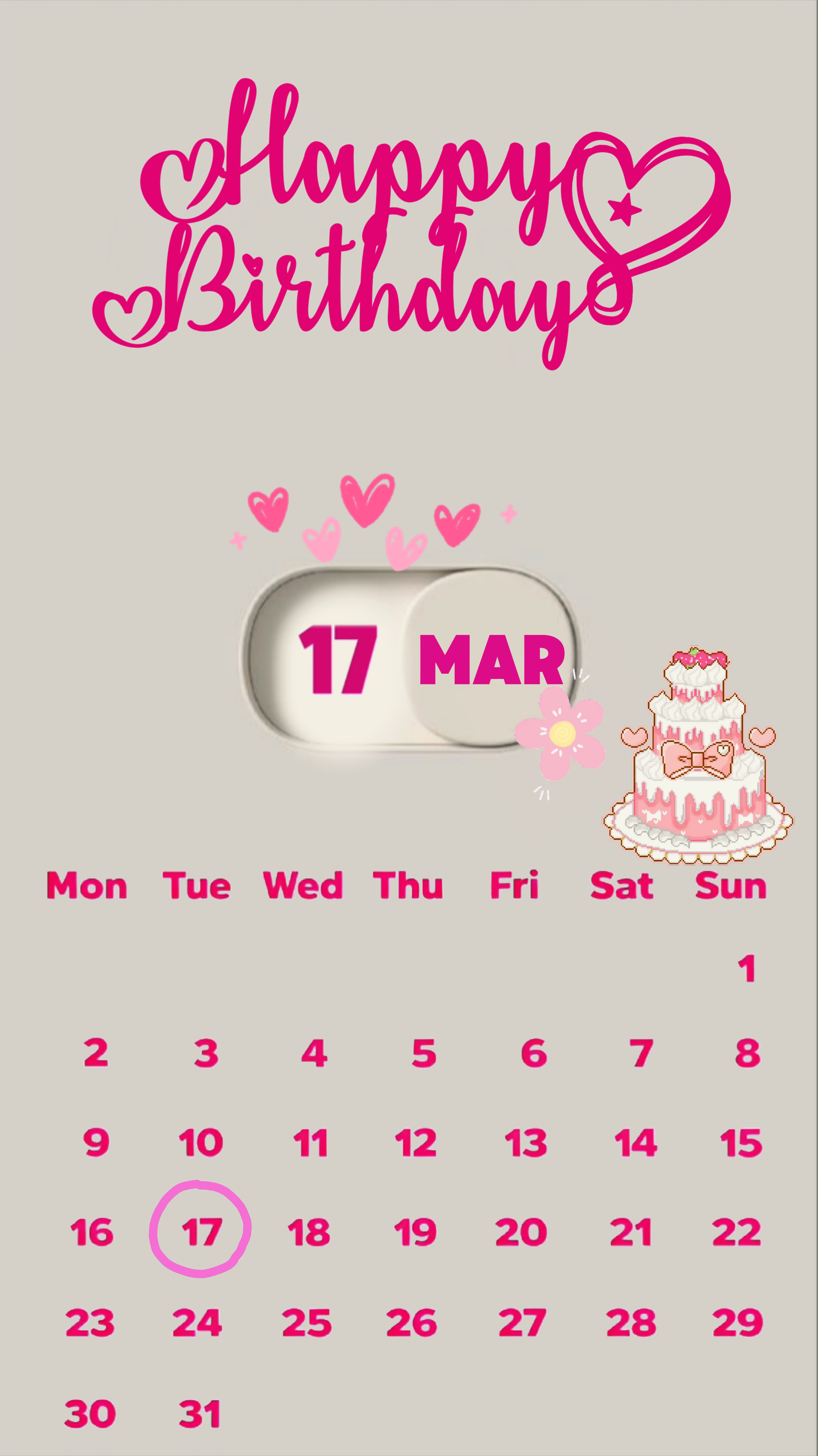 HBD 17 MART