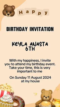 Birthday invitation