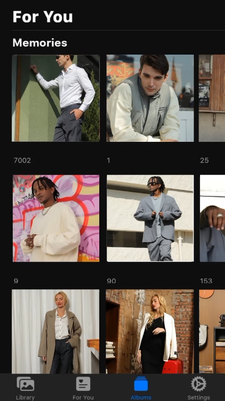 Pantalla de productos de ropa estilo TikTok