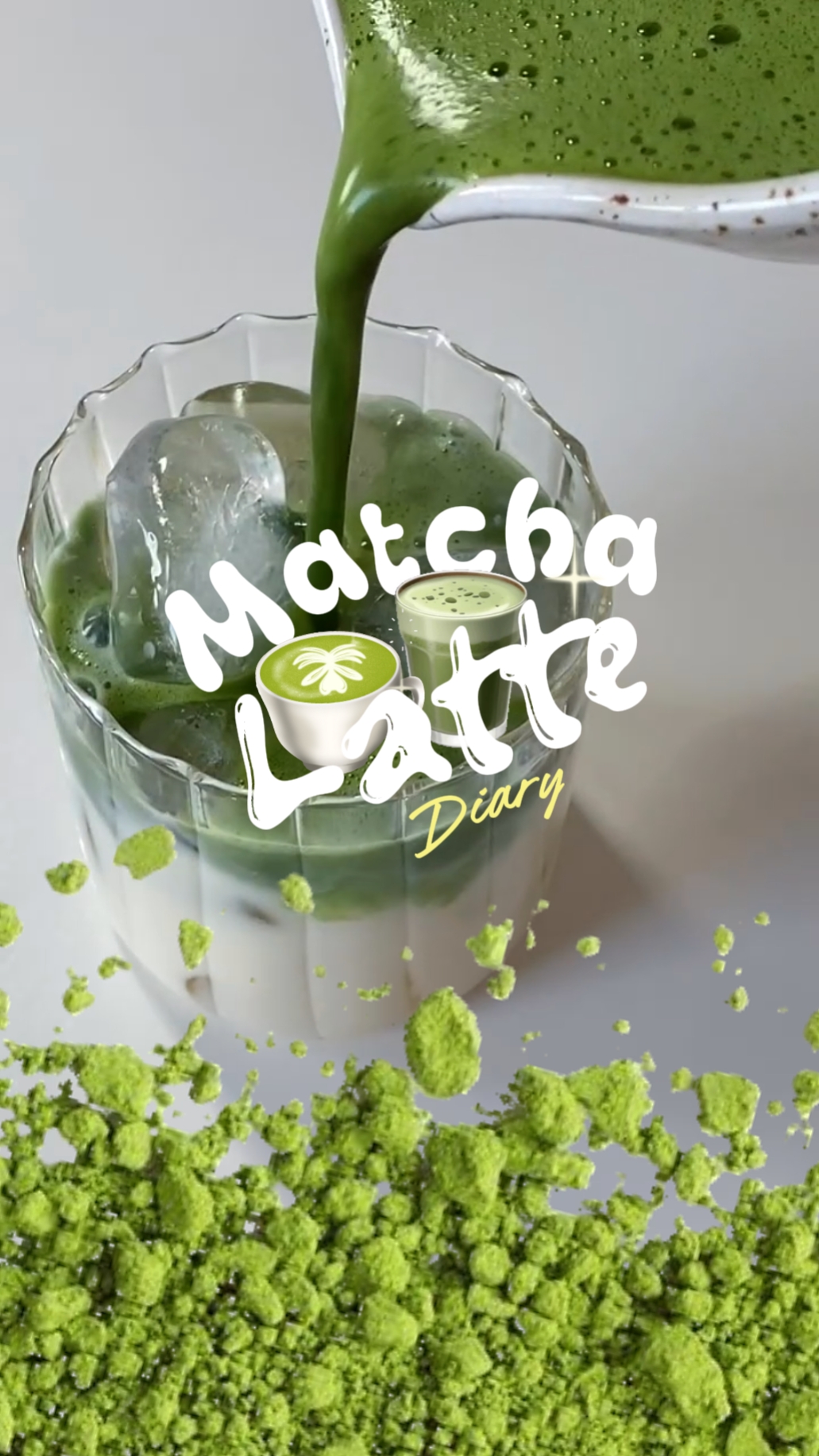 Diario de café con leche matcha