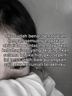 Aku bnr-bnr lelah