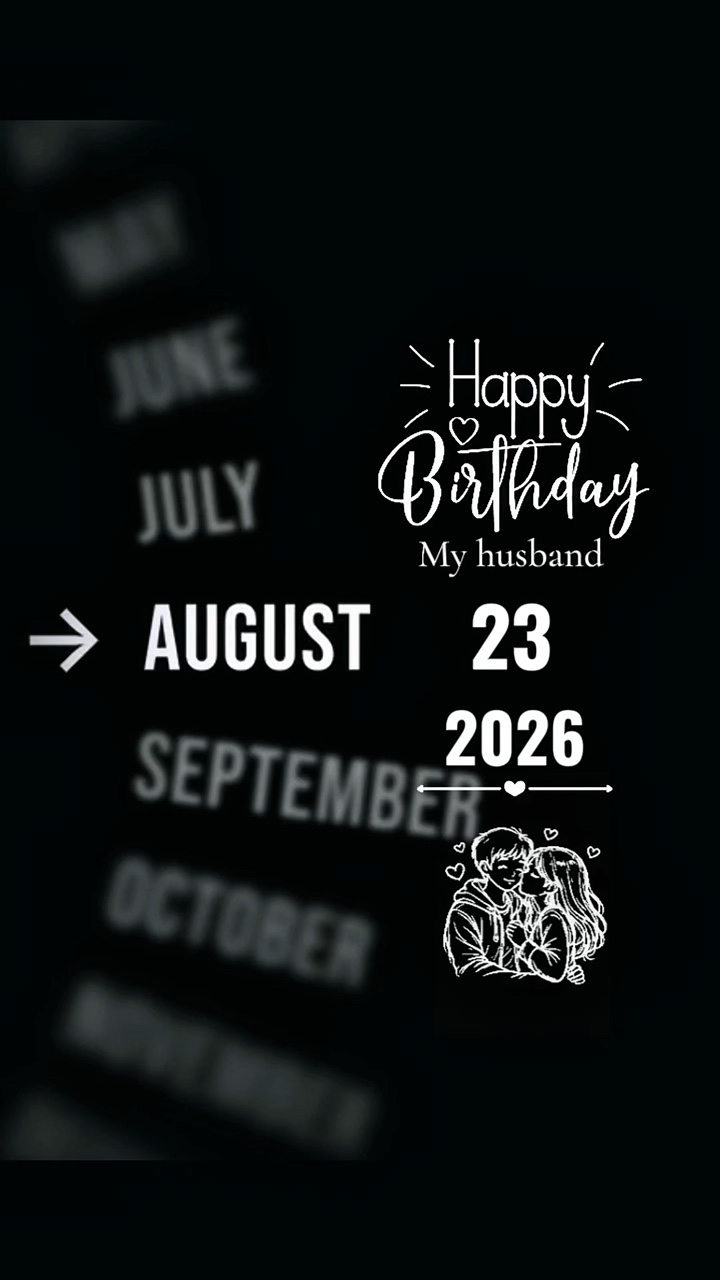 HBD HUSBAND 23 AUG