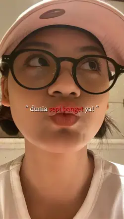 dunia sepi banget ya
