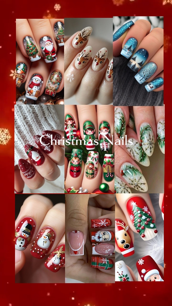 Uñas De Navidad