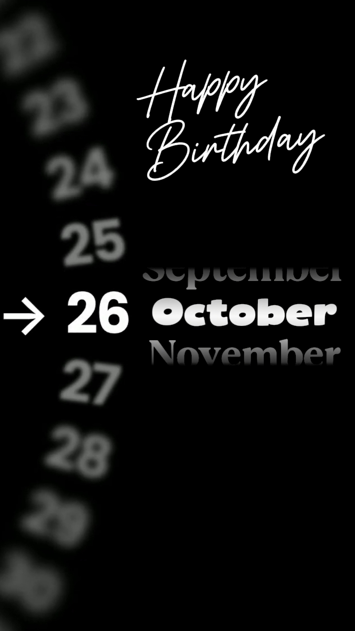 HBD 26 OCTOBER - CapCut