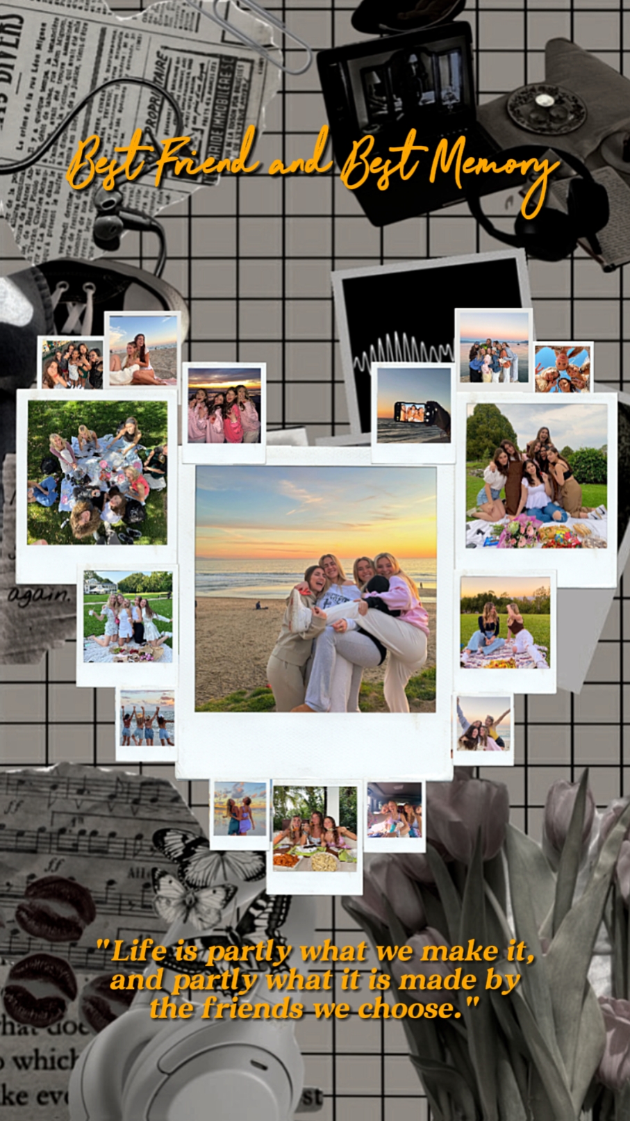 Melhor Amiga Polaroid