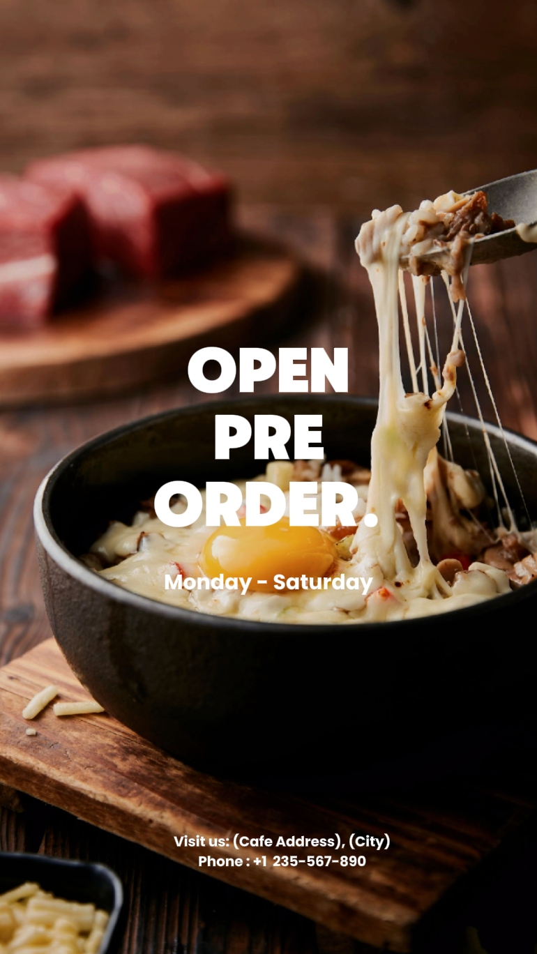 Open pre order