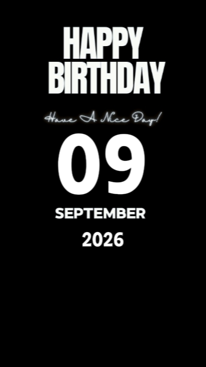 Selamat ulang tahun untukmu 