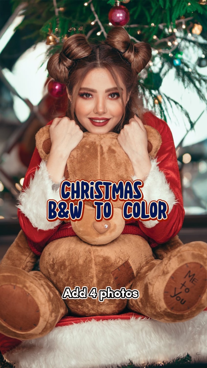 Christmas B&W color